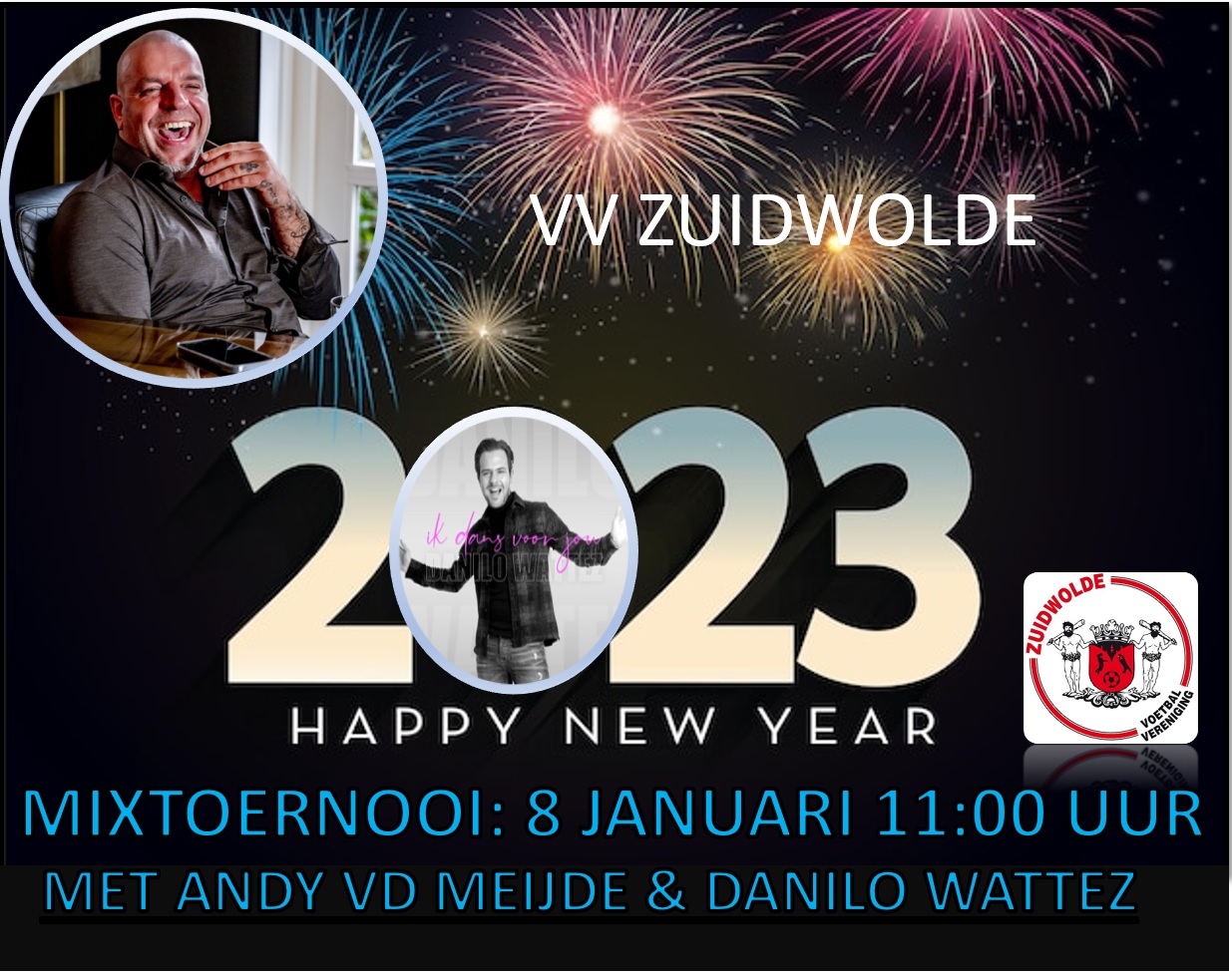Nieuwjaarstoernooi met Andy vd Meijde en Danilo Wattez