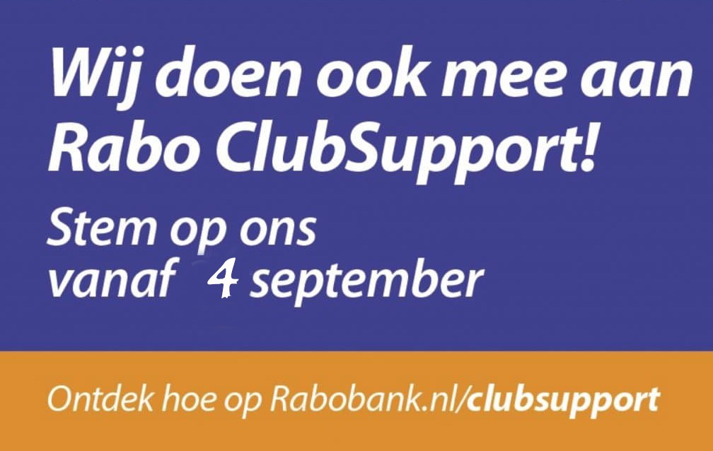 Rabobank-actie, stem nu en steun onze club!